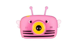 Детский фотоаппарат пчелка розовая