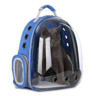 Рюкзак переноска для кошек и собак с панорамным иллюминатором (серый цвет)
