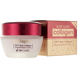 3W Clinic Крем для лица лифтинг с коллагеном - Collagen regeneration cream, 60мл